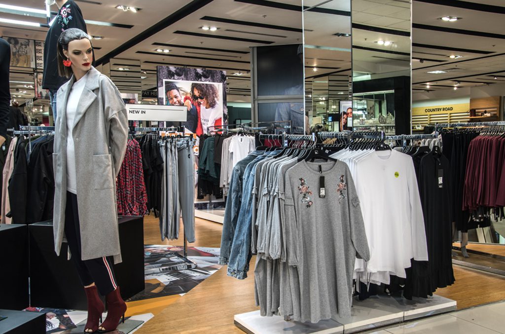 Inside view of Woolworths store
