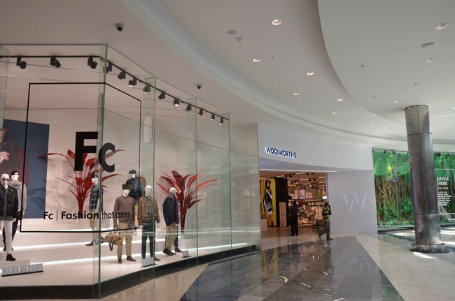 Outside view of Woolworths store