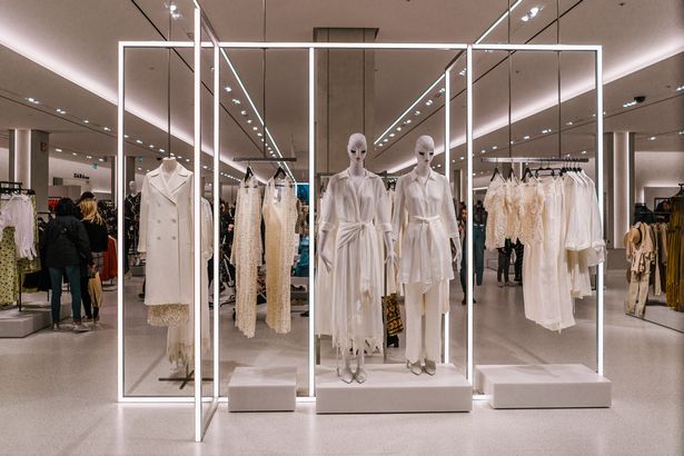 Inside view of Zara store