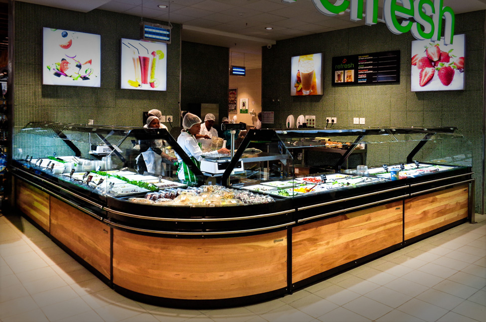 Inside view of Checkers store
